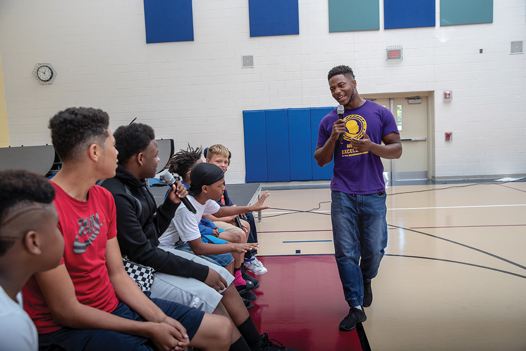 Hip hop literacy — a program directed by Shuaib Meacham, associate professor of literacy education — teaches Waterloo students literacy skills through writing and performing their own hip hop tracks.
