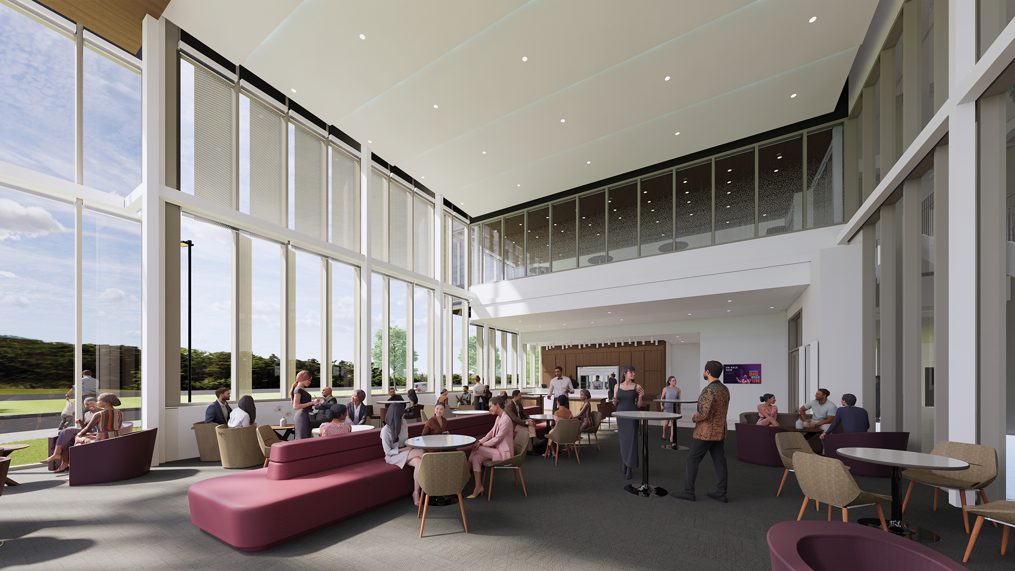 Rendering of the new Marquee lounge