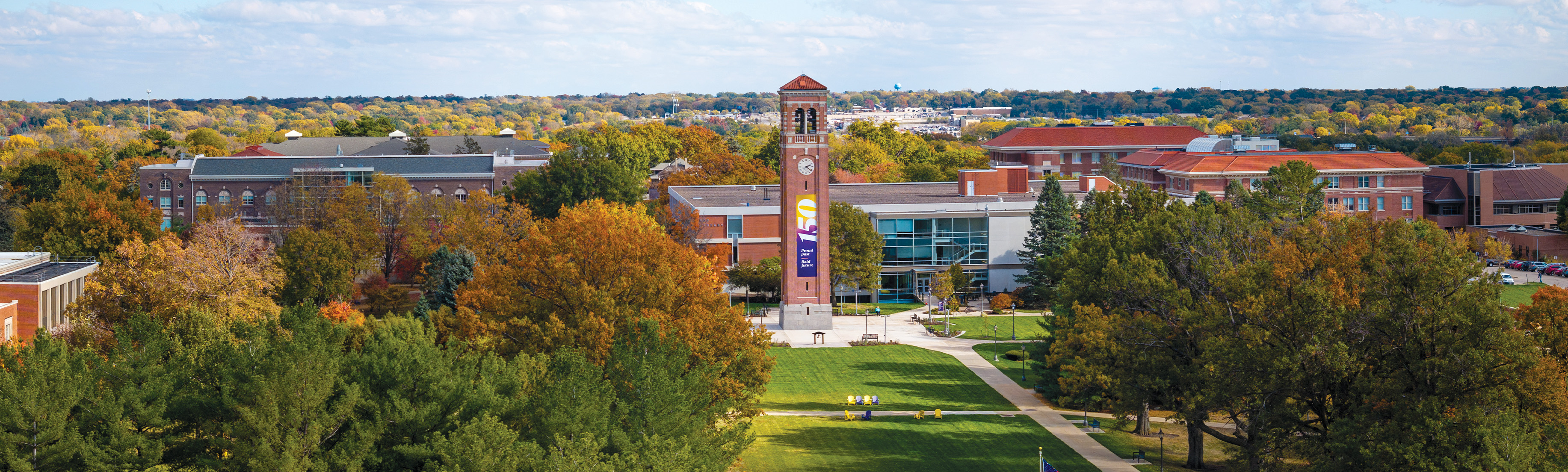 University of Northern Iowa during fall.